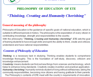 Educational philosophy